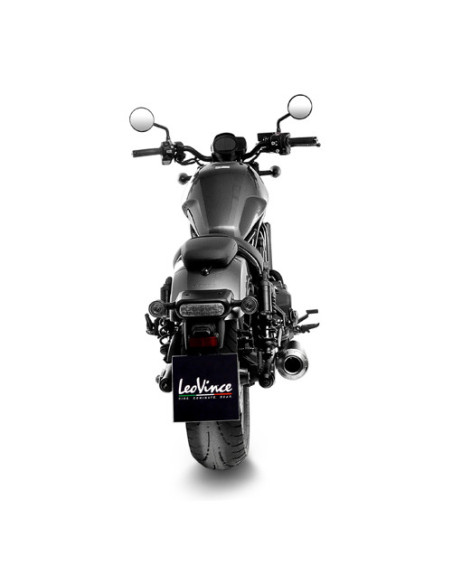 Silencieux LEOVINCE CLASSIC RACER BLACK inox - HONDA 1100 CMX REBEL 2021 - 2024