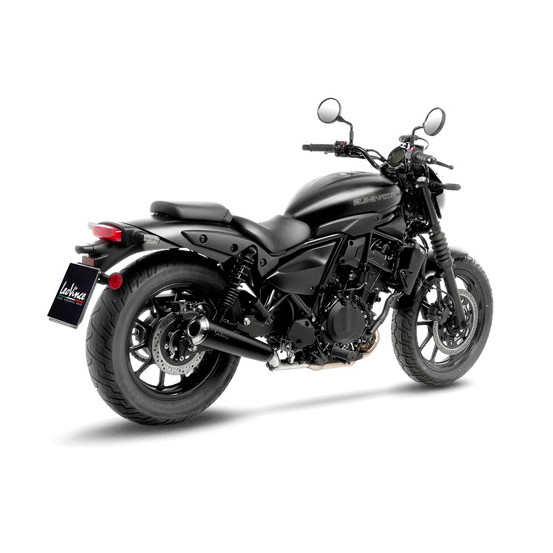Silencieux LEOVINCE CLASSIC RACER BLACK inox - KAWASAKI 500 ELIMINATOR / SE 2024 - 2025