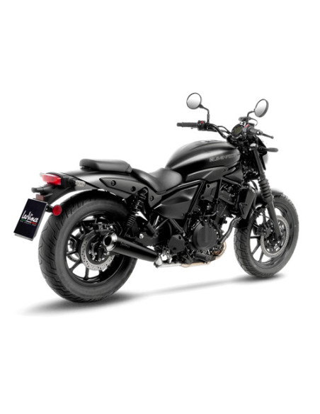 Silencieux LEOVINCE CLASSIC RACER BLACK inox - KAWASAKI 500 ELIMINATOR / SE 2024 - 2025