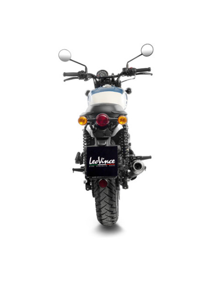 Silencieux LEOVINCE SBK GP ONE inox - ROYAL ENFIELD 350 HUNTER 2022 - 2024