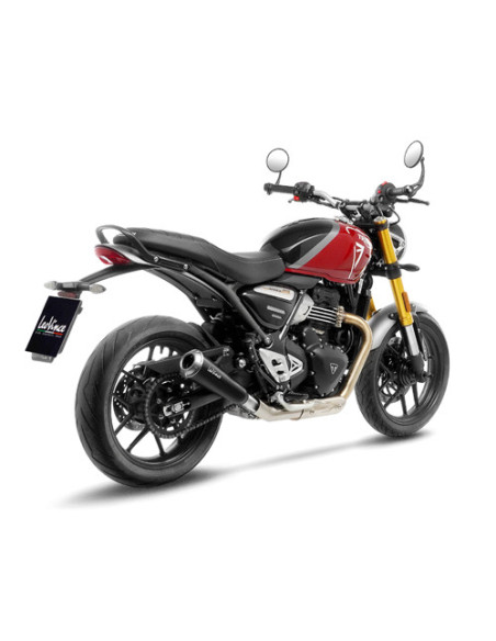 Silencieux LEOVINCE SBK GP ONE inox - TRIUMPH 400 SPEED 2024 - 2025 / 400 SCRAMBLER X 2024 - 2025