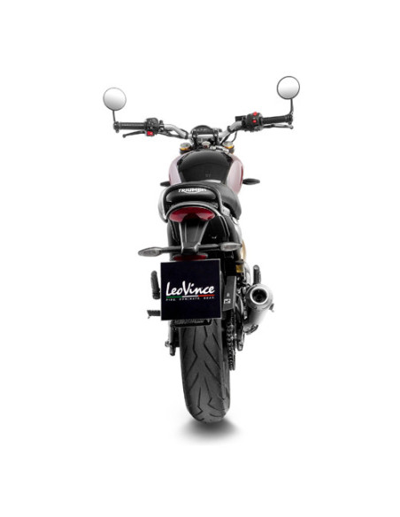 Silencieux LEOVINCE SBK GP ONE inox - TRIUMPH 400 SPEED 2024 - 2025 / 400 SCRAMBLER X 2024 - 2025