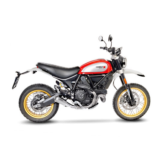 Silencieux LEOVINCE SBK LV-10 inox - DUCATI 800 SCRAMBLER DESERT SLED 2017 - 2020