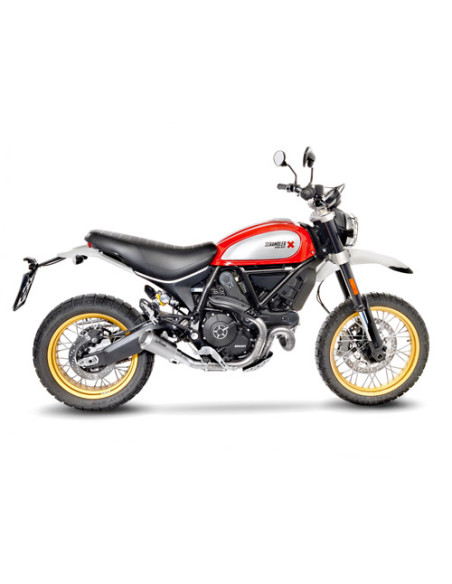 Silencieux LEOVINCE SBK LV-10 inox - DUCATI 800 SCRAMBLER DESERT SLED 2017 - 2020