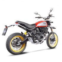 Silencieux LEOVINCE SBK LV-10 inox - DUCATI 800 SCRAMBLER DESERT SLED 2017 - 2020 2