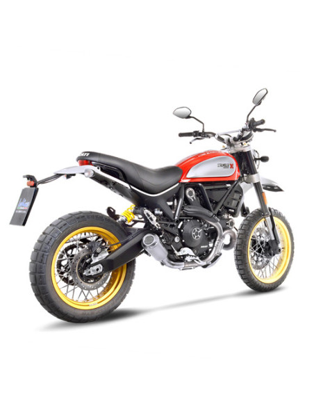 Silencieux LEOVINCE SBK LV-10 inox - DUCATI 800 SCRAMBLER DESERT SLED 2017 - 2020
