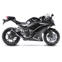 Silencieux LEOVINCE SBK LV-10 BLACK inox - KAWASAKI 250 - 300 Z 2015 - 2016 / 250 - 300 NINJA R 2013 - 2016