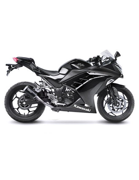 Silencieux LEOVINCE SBK LV-10 BLACK inox - KAWASAKI 250 - 300 Z 2015 - 2016 / 250 - 300 NINJA R 2013 - 2016