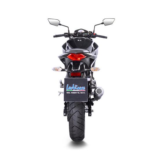 Silencieux LEOVINCE SBK LV-10 BLACK inox - KAWASAKI 250 - 300 Z 2015 - 2016 / 250 - 300 NINJA R 2013 - 2016
