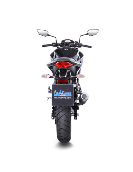 Silencieux LEOVINCE SBK LV-10 BLACK inox - KAWASAKI 250 - 300 Z 2015 - 2016 / 250 - 300 NINJA R 2013 - 2016