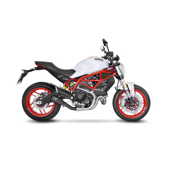 Silencieux LEOVINCE SBK LV-10 FULL BLACK inox - DUCATI 800 SCRAMBLER 2015 - 2020 / 800 MONSTER 797 2017 - 2020