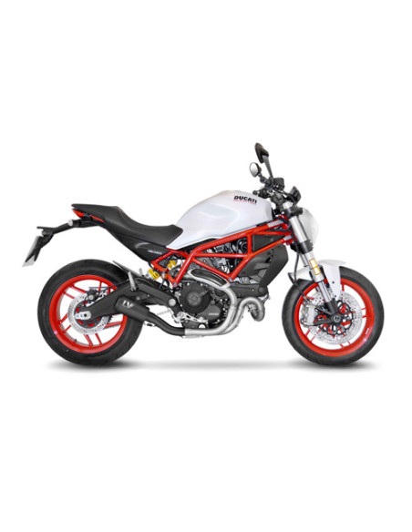 Silencieux LEOVINCE SBK LV-10 FULL BLACK inox - DUCATI 800 SCRAMBLER 2015 - 2020 / 800 MONSTER 797 2017 - 2020