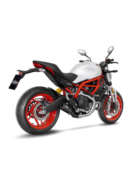 Silencieux LEOVINCE SBK LV-10 FULL BLACK inox - DUCATI 800 SCRAMBLER 2015 - 2020 / 800 MONSTER 797 2017 - 2020