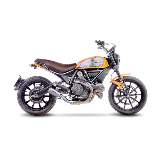 Silencieux LEOVINCE SBK LV-10 inox - DUCATI 800 SCRAMBLER 2015 - 2020 / 800 MONSTER 797 2017 - 2020