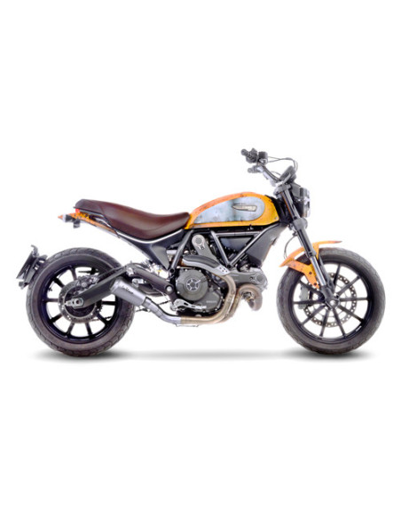 Silencieux LEOVINCE SBK LV-10 inox - DUCATI 800 SCRAMBLER 2015 - 2020 / 800 MONSTER 797 2017 - 2020