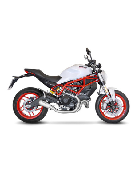 Silencieux LEOVINCE SBK LV-10 inox - DUCATI 800 SCRAMBLER 2015 - 2020 / 800 MONSTER 797 2017 - 2020