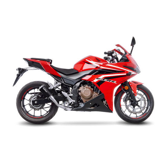 Silencieux LEOVINCE SBK LV-10 BLACK inox - HONDA 500 CB F 2016 - 2018 / 500 CB X 2017 - 2018 / 500 CBR R 2016 - 2018