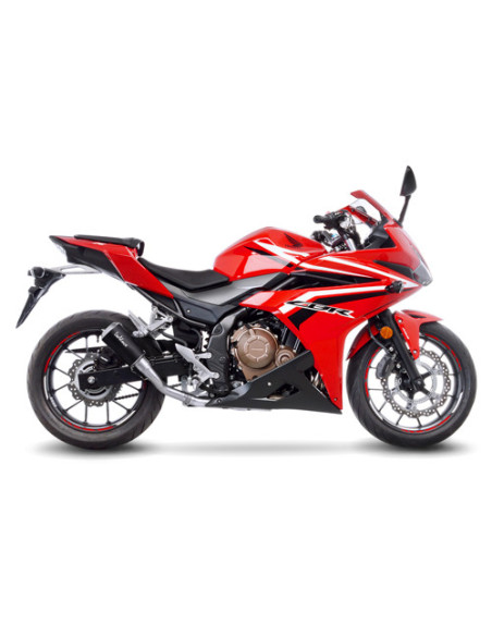 Silencieux LEOVINCE SBK LV-10 BLACK inox - HONDA 500 CB F 2016 - 2018 / 500 CB X 2017 - 2018 / 500 CBR R 2016 - 2018