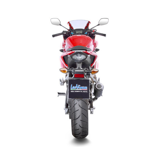 Silencieux LEOVINCE SBK LV-10 BLACK inox - HONDA 500 CB F 2016 - 2018 / 500 CB X 2017 - 2018 / 500 CBR R 2016 - 2018