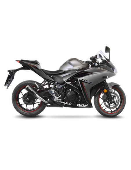 Silencieux LEOVINCE SBK LV-10 BLACK inox - YAMAHA 250 YZF-R25 2014 - 2018 / 300 MT-03 2016 - 2020 / 300 YZF-R3 2015 - 2020