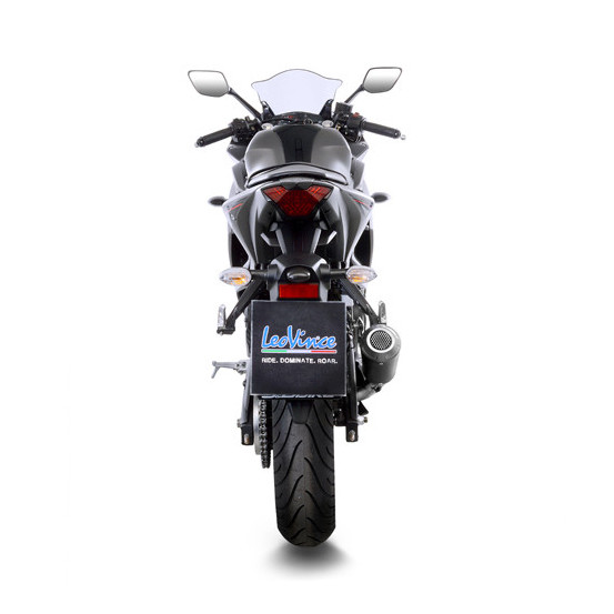 Silencieux LEOVINCE SBK LV-10 BLACK inox - YAMAHA 250 YZF-R25 2014 - 2018 / 300 MT-03 2016 - 2020 / 300 YZF-R3 2015 - 2020