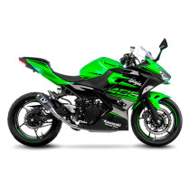 Silencieux LEOVINCE SBK LV-10 carbone - inox - KAWASAKI 400 NINJA 2018 - 2023 / 400 Z 2019 - 2023 / 500 NINJA / SE 2024 - 2025