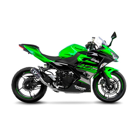 Silencieux LEOVINCE SBK LV-10 carbone - inox - KAWASAKI 400 NINJA 2018 - 2023 / 400 Z 2019 - 2023 / 500 NINJA / SE 2024 - 2025