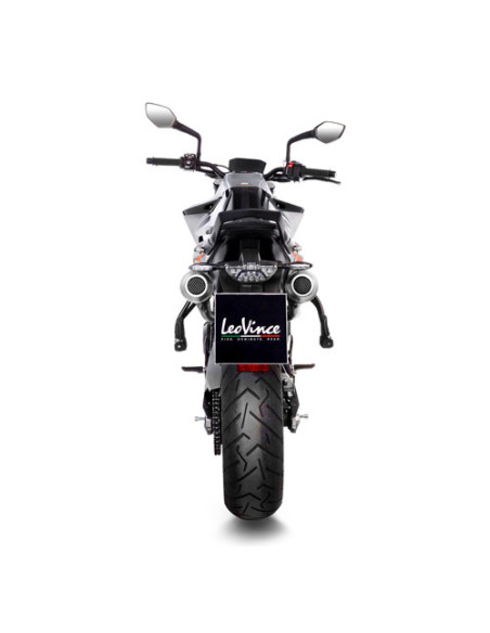 Silencieux LEOVINCE SBK LV-10 BLACK inox - KTM 790 DUKE / 790 DUKE L A2 2018 - 2020 / 890 DUKE / L A2 / R 2020 - 2023