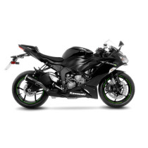 Silencieux LEOVINCE SBK LV-10 BLACK inox - KAWASAKI 600 ZX-6R NINJA 2009-16 / 636 ZX-6R NINJA 2013-16 + 2019-20 + 2024-25