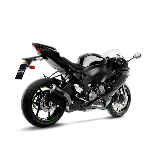 Silencieux LEOVINCE SBK LV-10 BLACK inox - KAWASAKI 600 ZX-6R NINJA 2009-16 / 636 ZX-6R NINJA 2013-16 + 2019-20 + 2024-25