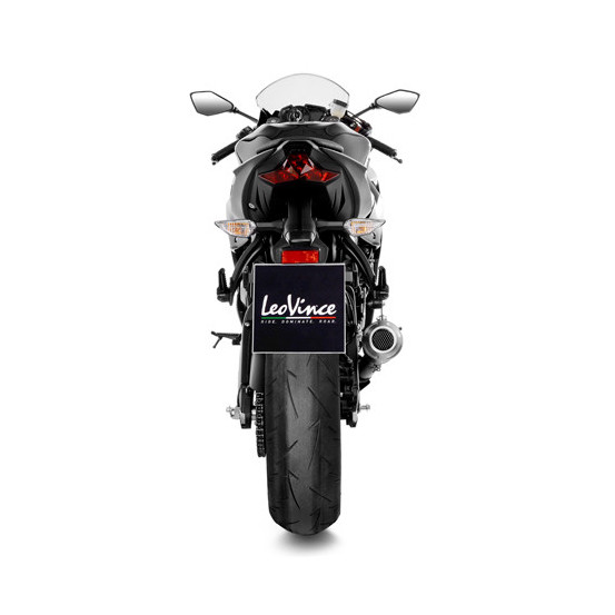 Silencieux LEOVINCE SBK LV-10 BLACK inox - KAWASAKI 600 ZX-6R NINJA 2009-16 / 636 ZX-6R NINJA 2013-16 + 2019-20 + 2024-25