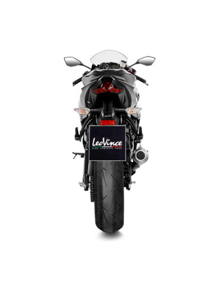 Silencieux LEOVINCE SBK LV-10 BLACK inox - KAWASAKI 600 ZX-6R NINJA 2009-16 / 636 ZX-6R NINJA 2013-16 + 2019-20 + 2024-25