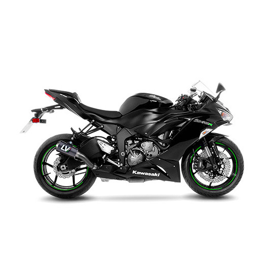 Silencieux LEOVINCE SBK LV-10 carbone - inox - KAWASAKI 600 ZX-6R NINJA 2009-16 / 636 ZX-6R NINJA 2013-16 + 2019-20 + 2024-25