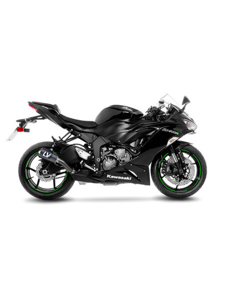 Silencieux LEOVINCE SBK LV-10 carbone - inox - KAWASAKI 600 ZX-6R NINJA 2009-16 / 636 ZX-6R NINJA 2013-16 + 2019-20 + 2024-25