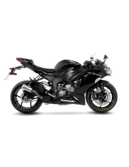 Silencieux LEOVINCE SBK LV-10 inox - KAWASAKI 600 ZX-6R NINJA 2009-16 / 636 ZX-6R NINJA 2013-16 + 2019-20 + 2024-25