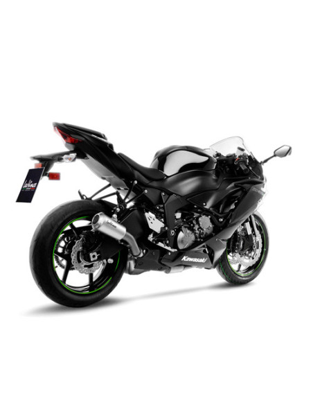 Silencieux LEOVINCE SBK LV-10 inox - KAWASAKI 600 ZX-6R NINJA 2009-16 / 636 ZX-6R NINJA 2013-16 + 2019-20 + 2024-25