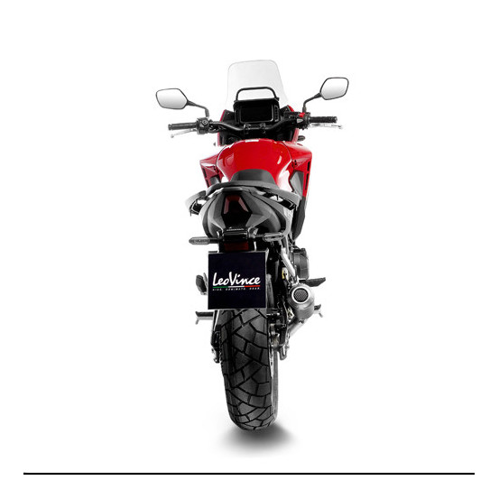 Silencieux LEOVINCE SBK LV-10 carbone - inox - HONDA 500 CB HORNET / 500 NX 2024 - 2025 / 500 CB F / CB X / CB R 2019 - 2023