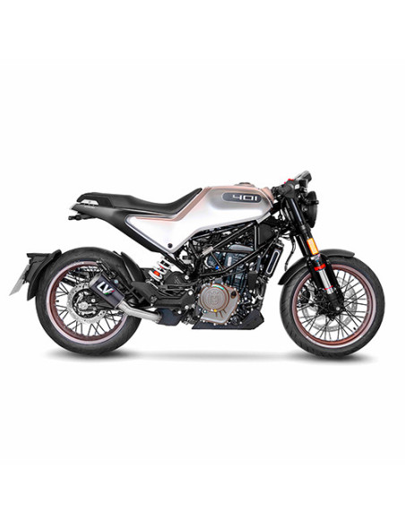 Silencieux LEOVINCE SBK LV-10 carbone - inox - HUSQVARNA 125 SVARTPILEN - VITPILEN 2021-23 / 401 SVARTPILEN - VITPILEN 2020-23