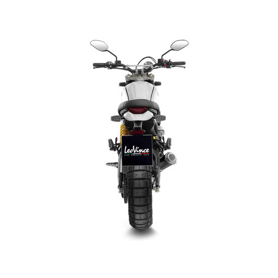 Silencieux LEOVINCE SBK LV-10 BLACK inox - DUCATI 800 SCRAMBLER DESERT SLED 2021 - 2022
