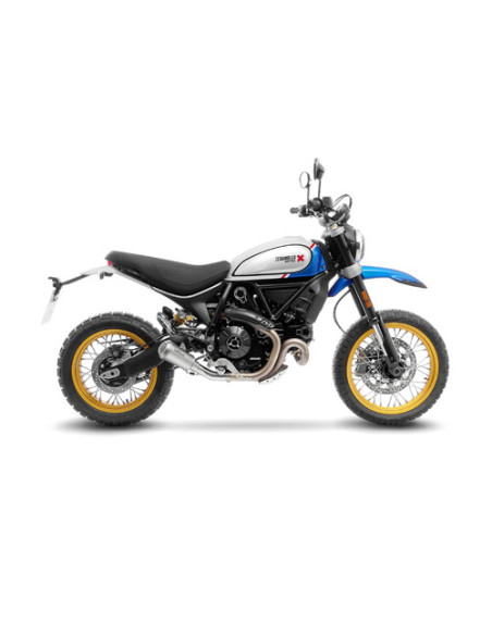 Silencieux LEOVINCE SBK LV-10 inox - DUCATI 800 SCRAMBLER DESERT SLED 2021 - 2022