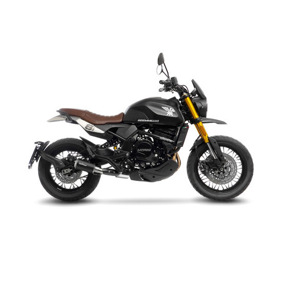 Silencieux LEOVINCE SBK LV-10 BLACK inox - MOTO MORINI 650 SEIEMMEZZO SCR / STR / A2 2023 - 2024