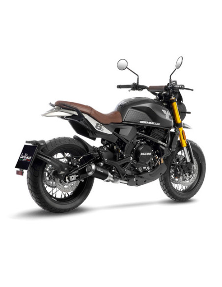 Silencieux LEOVINCE SBK LV-10 BLACK inox - MOTO MORINI 650 SEIEMMEZZO SCR / STR / A2 2023 - 2024