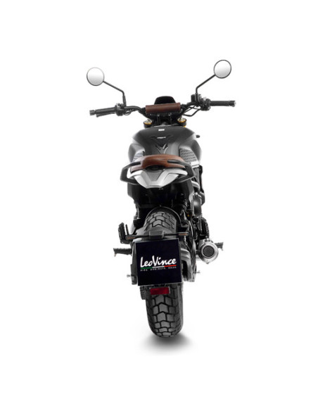Silencieux LEOVINCE SBK LV-10 carbone - inox - MOTO MORINI 650 SEIEMMEZZO SCR / STR / A2 2023 - 2024