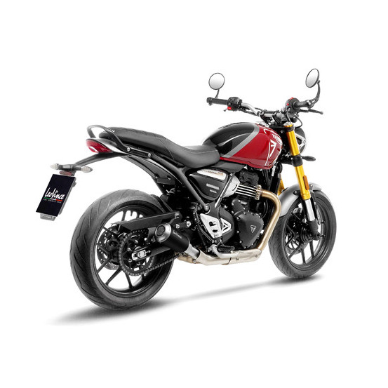 Silencieux LEOVINCE SBK LV-10 BLACK inox - TRIUMPH 400 SPEED 2024 - 2025 / 400 SCRAMBLER X 2024 - 2025