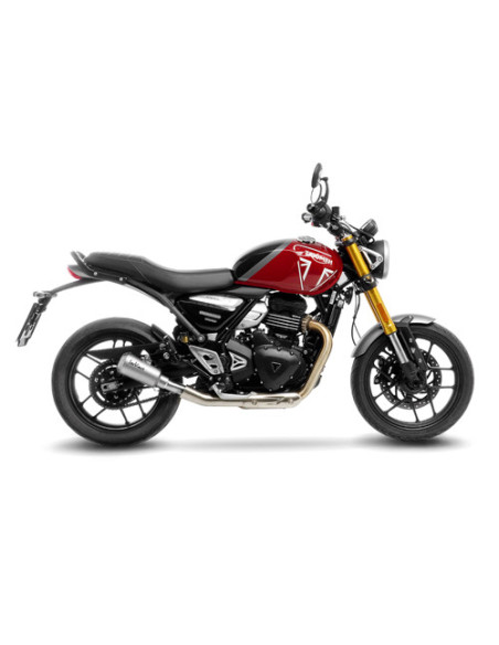 Silencieux LEOVINCE SBK LV-10 inox - TRIUMPH 400 SPEED 2024 - 2025 / 400 SCRAMBLER X 2024 - 2025