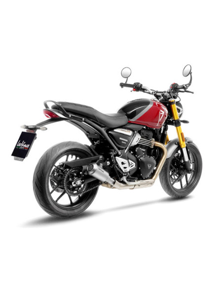Silencieux LEOVINCE SBK LV-10 inox - TRIUMPH 400 SPEED 2024 - 2025 / 400 SCRAMBLER X 2024 - 2025