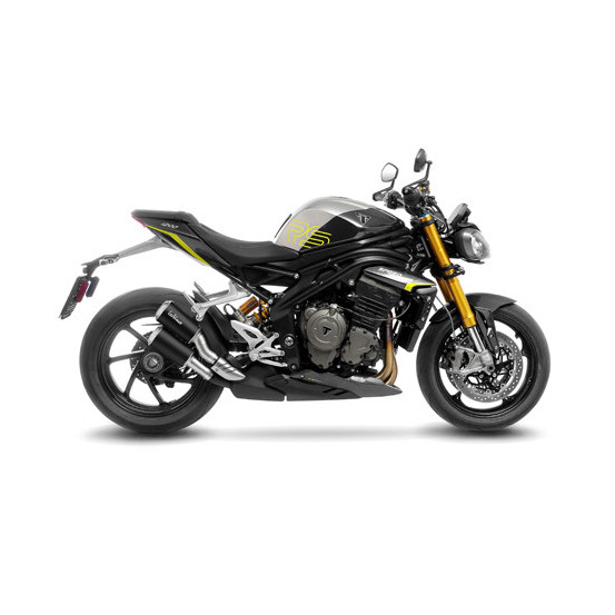Silencieux LEOVINCE SBK LV-10 BLACK inox - TRIUMPH 1200 SPEED TRIPLE RR / RS / RX 2021 - 2025