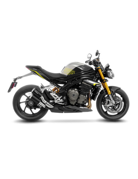 Silencieux LEOVINCE SBK LV-10 BLACK inox - TRIUMPH 1200 SPEED TRIPLE RR / RS / RX 2021 - 2025