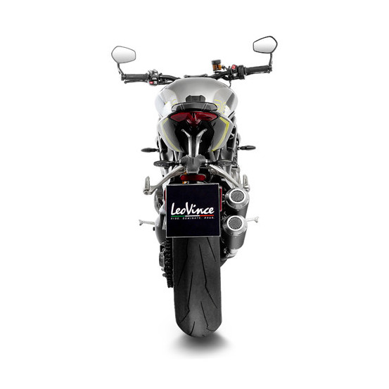 Silencieux LEOVINCE SBK LV-10 BLACK inox - TRIUMPH 1200 SPEED TRIPLE RR / RS / RX 2021 - 2025