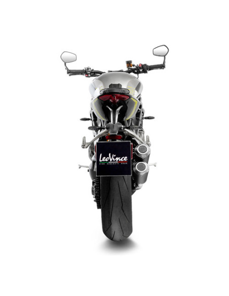 Silencieux LEOVINCE SBK LV-10 BLACK inox - TRIUMPH 1200 SPEED TRIPLE RR / RS / RX 2021 - 2025